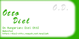 otto diel business card
